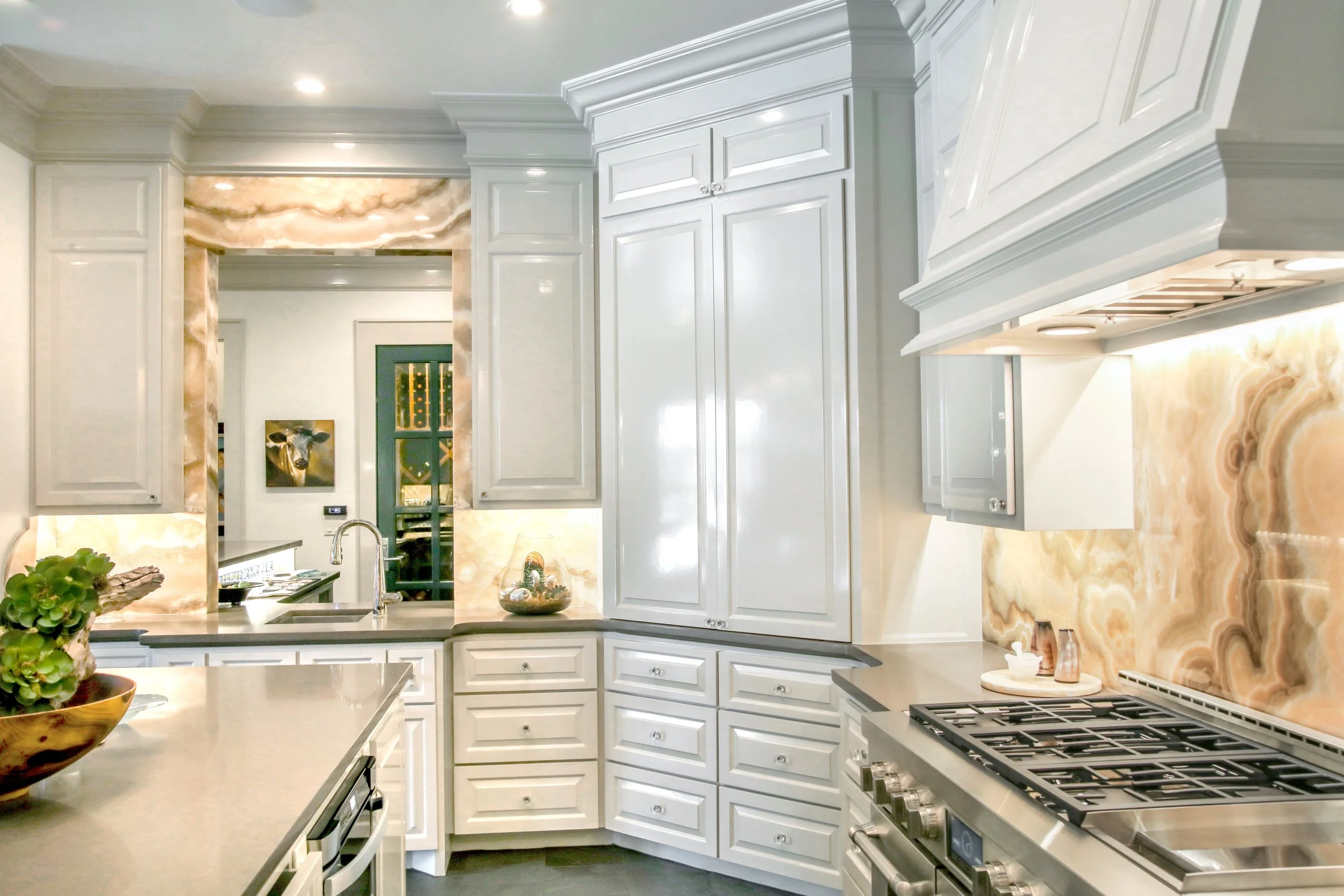 Custom home interior by Rosenbach Contractors